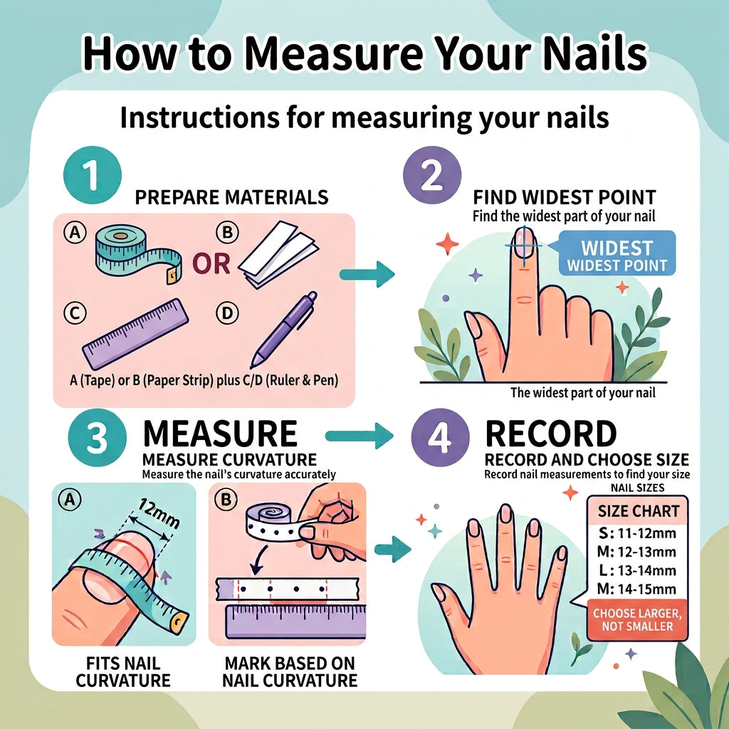 How to Measure Your Nails
