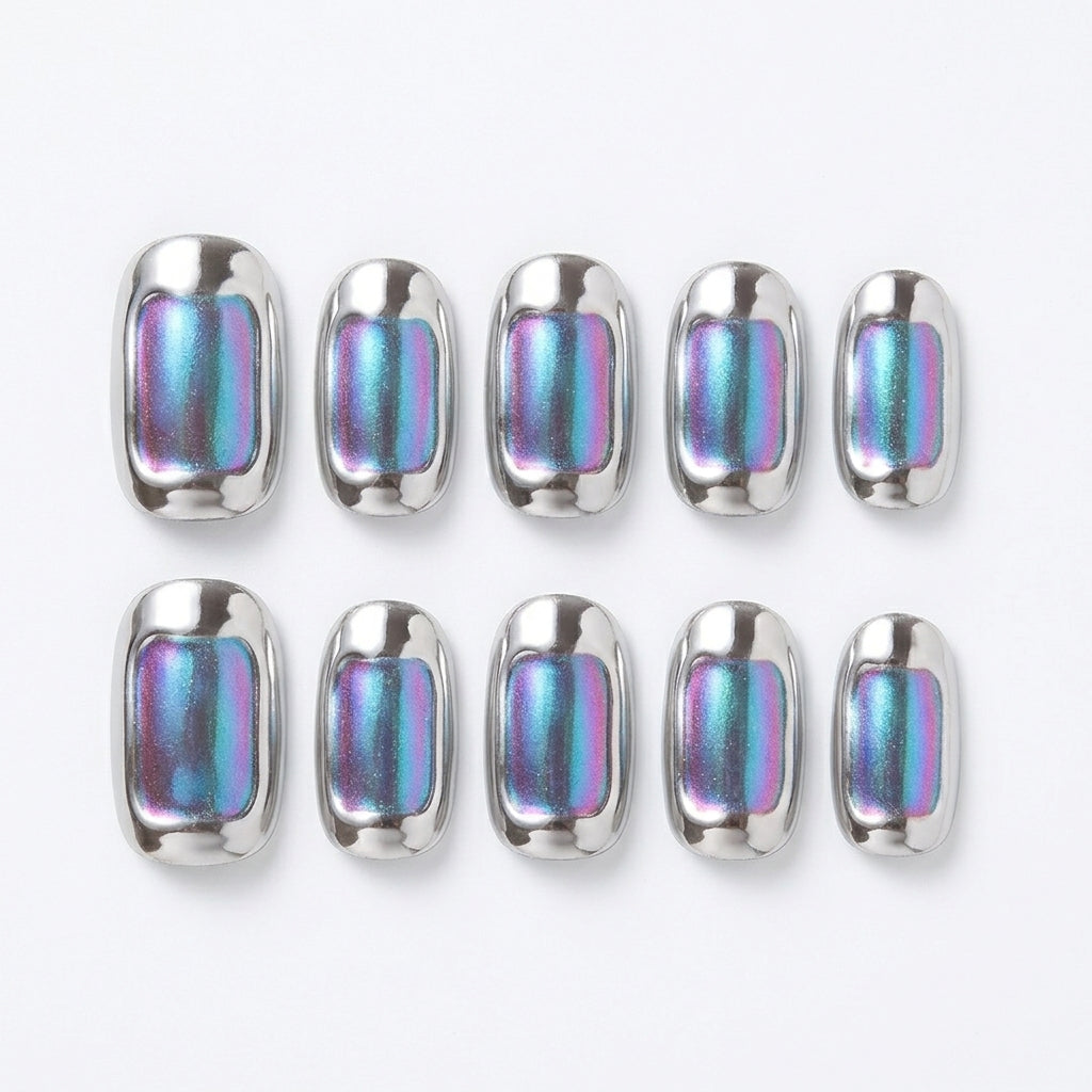 Chromatide Fusion – Liquid Chrome & Holographic Cat-Eye Nail Art Gel